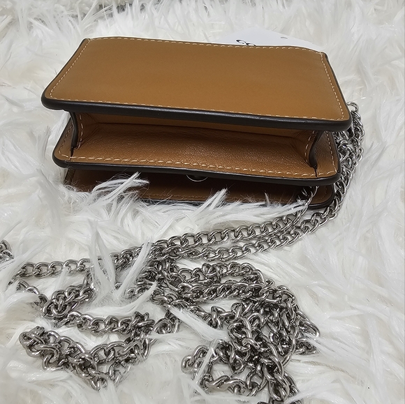 Coach Pride Bags Mini Wallet On A Chain With Rainbow Print 🌈 New - Picture 13 of 14